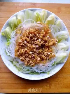 Make Garlic fans steaming doll food step 7