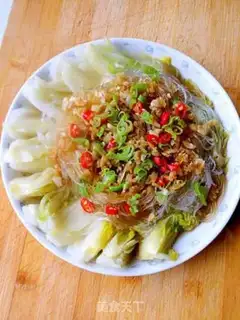 Make Garlic fans steaming doll food step 9