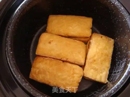 Make The tofu box of the rice and eggplant step 6