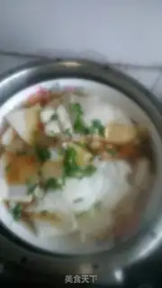 Make Tofu steamed eggs and meat step 2