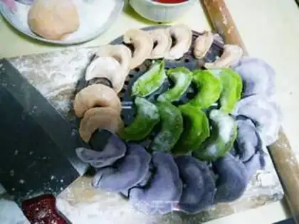 Make Colour dumplings step 5