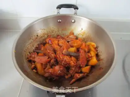 Make Spicy potato chicken step 4