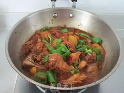 Make Spicy potato chicken step 6