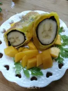 Make A pickle banana roll step 8