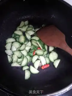 Make cucumber fried step 2