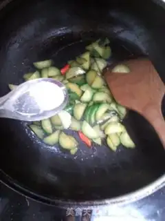 Make cucumber fried step 4