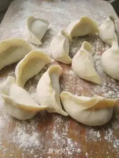 Make Three fresh dumplings step 6