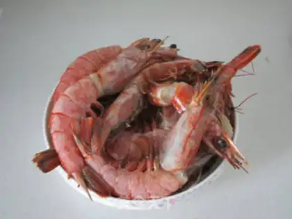 Make Dry pan shrimp step 0
