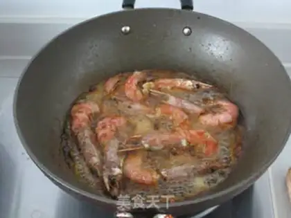 Make Dry pan shrimp step 3