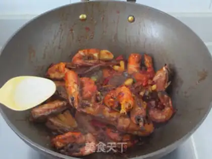 Make Dry pan shrimp step 7