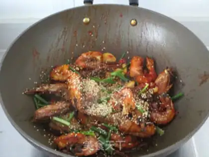 Make Dry pan shrimp step 8