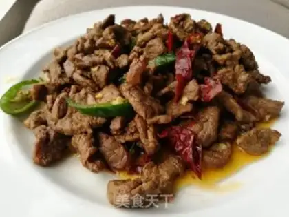 Make Twin peppers, fried beef step 5