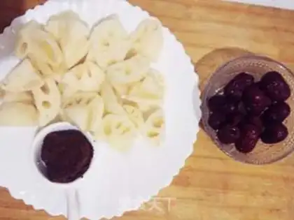 Make Red sugar date step 1
