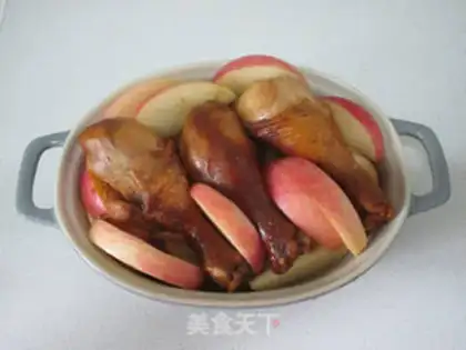 Make Lemon apple roast chicken leg step 5