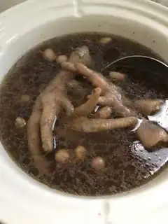 Make Boots and peanut chicken feet step 7