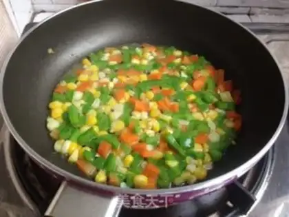 Make Three colored vegetables step 2