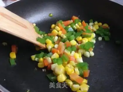 Make Three colored vegetables step 3