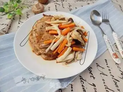 Make Pork chop mushroom salad step 9