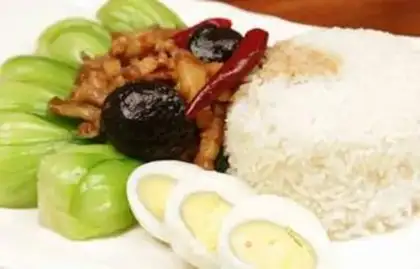 Make Taiwan halogen rice step 4