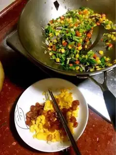 Make Egg fried rice step 0