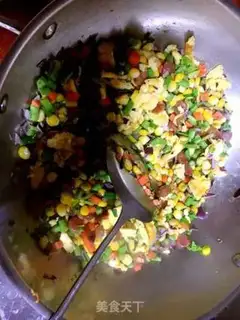 Make Egg fried rice step 1