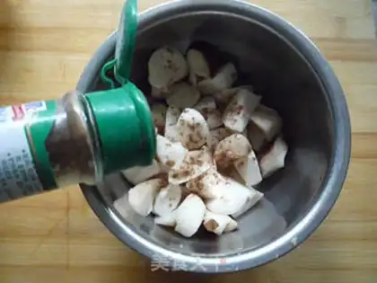 Make Fried almond mushrooms step 4