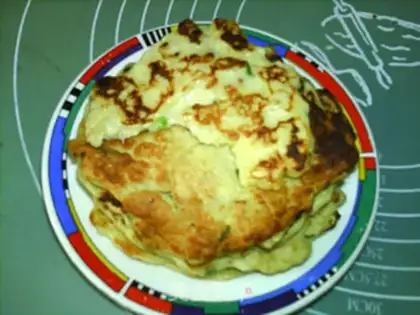 Make Potato Mountain eggcake step 11
