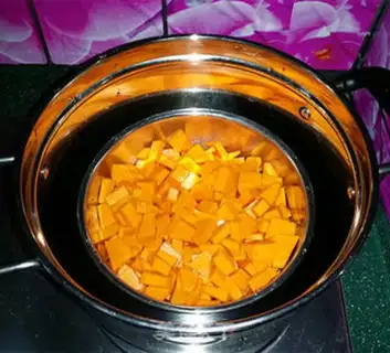 Make Pumpkin porridge step 2