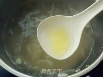 Make Cracker egg soup step 2