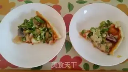 Make black pepper chicken and bacon pizza step 7
