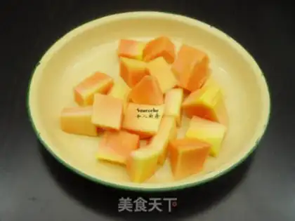 Make A papaya mackerel step 1