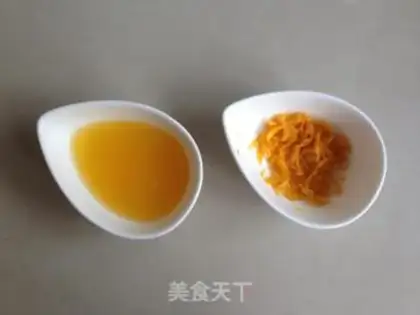 Make Orange-flavored rice cake step 1