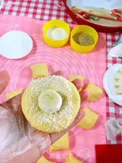 Make Coconut pumpkin banana pie step 5