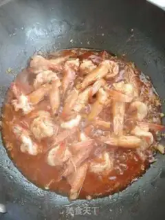 Make Garlic juice and back shrimp step 5