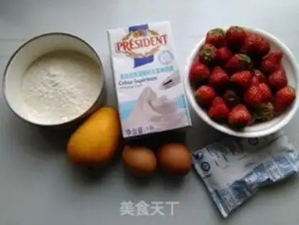 Make Strawberry cream rolls step 0
