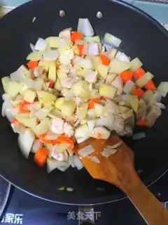 Make Curry chicken step 1