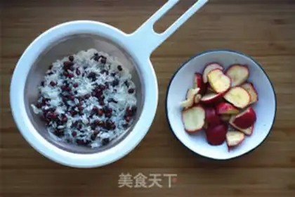 Make Red Bean Mountain rice step 1