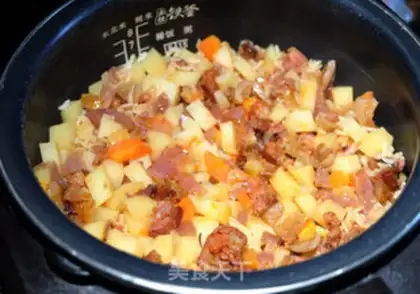 Make Sausage potato rice step 8