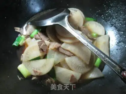 Make The lamb makes radish step 7