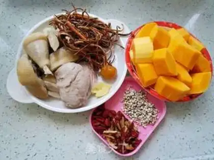 Make Five fingers of peach papaya chicken step 0