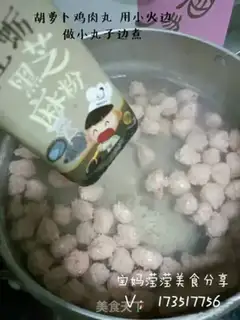 Make Three-colour chicken meatballs step 5