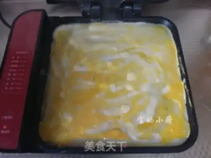 Make Ham egg burrito step 4