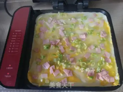 Make Ham egg burrito step 5