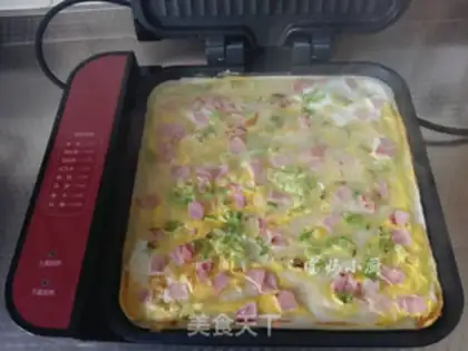 Make Ham egg burrito step 6