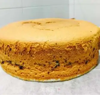 Make Eight inches of black sesame cake step 19