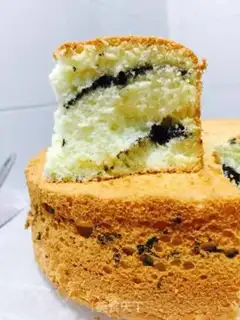 Make Eight inches of black sesame cake step 20
