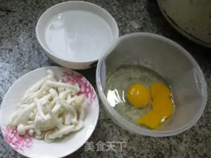 Make White mushroom eggs step 0