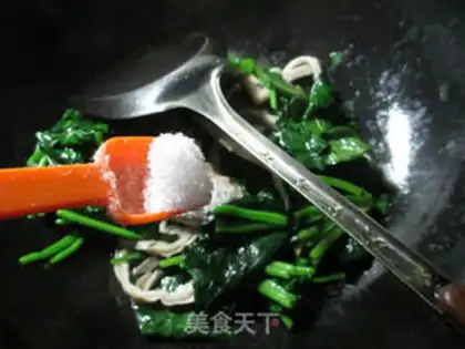 Make Piggy belly spinach step 5