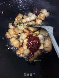 Make Potato red meat step 8