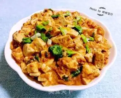 Make Crab sauce tofu step 7